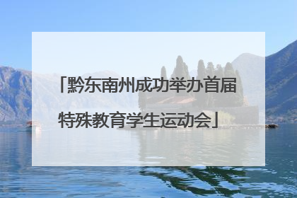 黔东南州成功举办首届特殊教育学生运动会