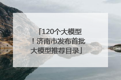 120个大模型！济南市发布首批大模型推荐目录