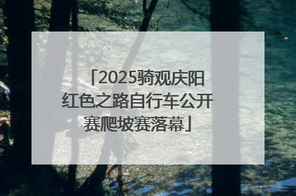 2025骑观庆阳红色之路自行车公开赛爬坡赛落幕
