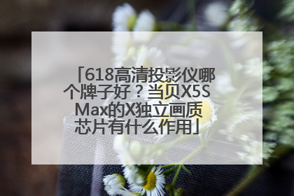 618高清投影仪哪个牌子好？当贝X5S Max的X独立画质芯片有什么作用