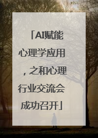 AI赋能心理学应用，之和心理行业交流会成功召开